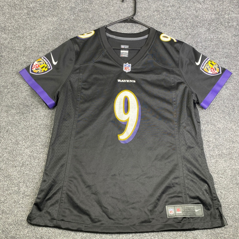 Nike Baltimore Ravens Justin Tucker 9 NFL Jersey Black Womens XL 67NW-BLGA